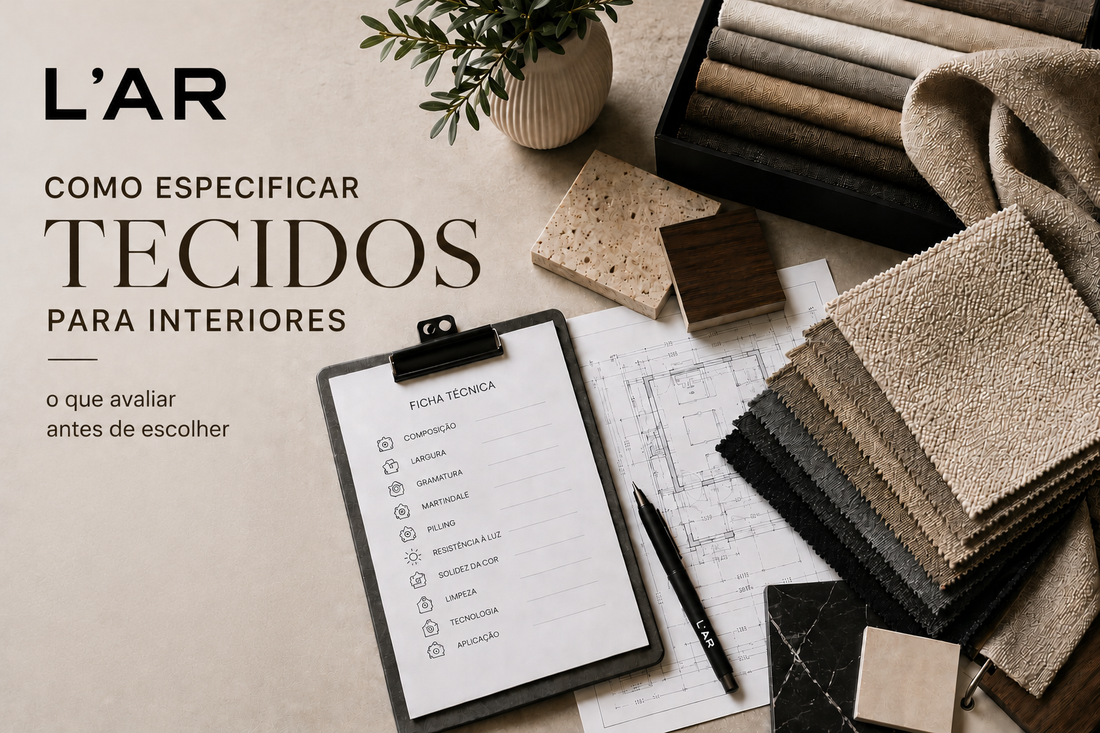 Como especificar tecidos para interiores: o que avaliar antes de escolher?
